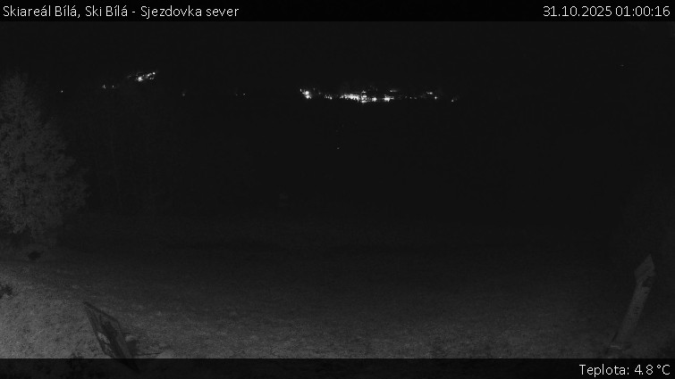Skiareál Bílá - Ski Bílá - Sjezdovka sever - 31.10.2025 v 01:00 Skiareál Bílá - Ski Bílá - Sjezdovka sever - 31.10.2025 v 01:00