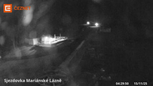 Skiareál Mariánky - Dolní stanice lanovky - 15.11.2025 v 04:30 Skiareál Mariánky - Dolní stanice lanovky - 15.11.2025 v 04:30