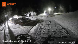 Skiareál Mariánky - Dolní stanice lanovky - 31.12.2025 v 00:30 Skiareál Mariánky - Dolní stanice lanovky - 31.12.2025 v 00:30