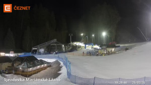 Skiareál Mariánky - Dolní stanice lanovky - 25.2.2026 v 19:30 Skiareál Mariánky - Dolní stanice lanovky - 25.2.2026 v 19:30