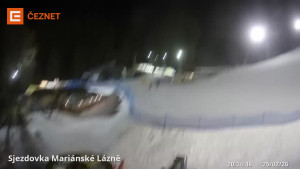 Skiareál Mariánky - Dolní stanice lanovky - 25.2.2026 v 20:15 Skiareál Mariánky - Dolní stanice lanovky - 25.2.2026 v 20:15
