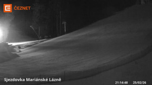 Skiareál Mariánky - Dolní stanice lanovky - 25.2.2026 v 21:15 Skiareál Mariánky - Dolní stanice lanovky - 25.2.2026 v 21:15