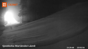 Skiareál Mariánky - Dolní stanice lanovky - 25.2.2026 v 23:30 Skiareál Mariánky - Dolní stanice lanovky - 25.2.2026 v 23:30