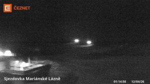 Skiareál Mariánky - Dolní stanice lanovky - 12.4.2026 v 01:15 Skiareál Mariánky - Dolní stanice lanovky - 12.4.2026 v 01:15