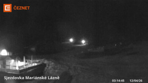 Skiareál Mariánky - Dolní stanice lanovky - 12.4.2026 v 03:15 Skiareál Mariánky - Dolní stanice lanovky - 12.4.2026 v 03:15