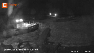 Skiareál Mariánky - Dolní stanice lanovky - 12.4.2026 v 04:30 Skiareál Mariánky - Dolní stanice lanovky - 12.4.2026 v 04:30