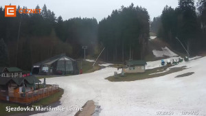 Skiareál Mariánky - Dolní stanice lanovky - 12.4.2026 v 07:30 Skiareál Mariánky - Dolní stanice lanovky - 12.4.2026 v 07:30