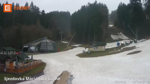 Skiareál Mariánky - Dolní stanice lanovky - 12.4.2026 v 16:15 Skiareál Mariánky - Dolní stanice lanovky - 12.4.2026 v 16:15