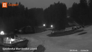 Skiareál Mariánky - Dolní stanice lanovky - 12.4.2026 v 20:30 Skiareál Mariánky - Dolní stanice lanovky - 12.4.2026 v 20:30
