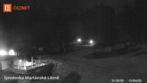 Skiareál Mariánky - Dolní stanice lanovky - 12.4.2026 v 21:30 Skiareál Mariánky - Dolní stanice lanovky - 12.4.2026 v 21:30