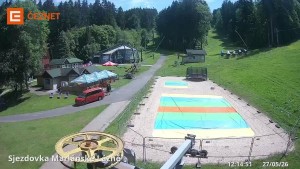 Skiareál Mariánky - Dolní stanice lanovky - 27.5.2026 v 12:15 Skiareál Mariánky - Dolní stanice lanovky - 27.5.2026 v 12:15
