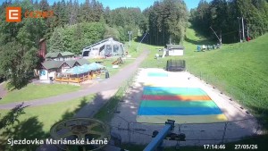 Skiareál Mariánky - Dolní stanice lanovky - 27.5.2026 v 17:15 Skiareál Mariánky - Dolní stanice lanovky - 27.5.2026 v 17:15