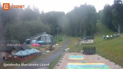 Lower cable car station