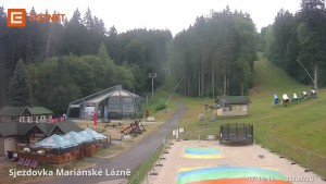 Skigebiet Mariánky - Untere Seilbahnstation - 31.7.2026 v 17:45 Skigebiet Mariánky - Untere Seilbahnstation - 31.7.2026 v 17:45