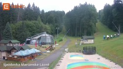 Lower cable car station