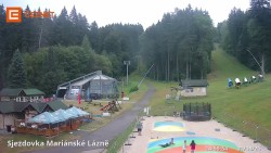 Lower cable car station