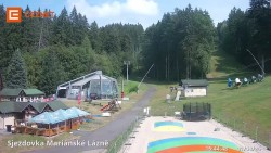 Lower cable car station