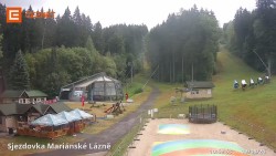 Lower cable car station