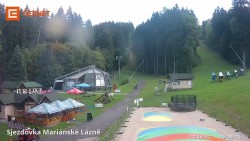 Lower cable car station