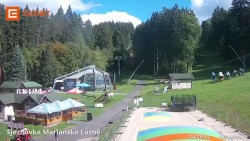 Lower cable car station