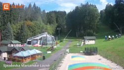 Lower cable car station