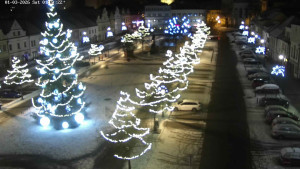 Město Beroun - Husovo náměstí - 3.1.2026 v 00:45 Město Beroun - Husovo náměstí - 3.1.2026 v 00:45