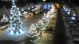 Město Beroun - Husovo náměstí - 3.1.2026 v 01:45 Město Beroun - Husovo náměstí - 3.1.2026 v 01:45