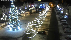 Město Beroun - Husovo náměstí - 3.1.2026 v 02:45 Město Beroun - Husovo náměstí - 3.1.2026 v 02:45