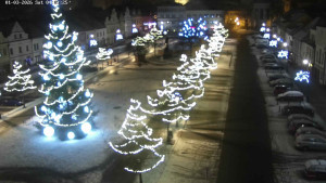 Město Beroun - Husovo náměstí - 3.1.2026 v 03:45 Město Beroun - Husovo náměstí - 3.1.2026 v 03:45