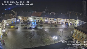 Město Kutná Hora - Palackého náměstí - 23.2.2026 v 00:01 Město Kutná Hora - Palackého náměstí - 23.2.2026 v 00:01