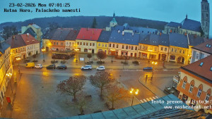 Město Kutná Hora - Palackého náměstí - 23.2.2026 v 07:01 Město Kutná Hora - Palackého náměstí - 23.2.2026 v 07:01