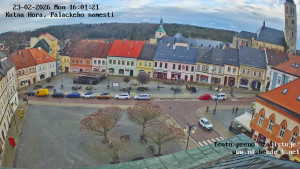 Město Kutná Hora - Palackého náměstí - 23.2.2026 v 16:01 Město Kutná Hora - Palackého náměstí - 23.2.2026 v 16:01