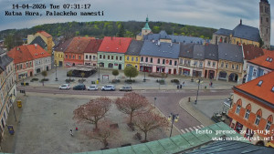 Město Kutná Hora - Palackého náměstí - 14.4.2026 v 07:31 Město Kutná Hora - Palackého náměstí - 14.4.2026 v 07:31