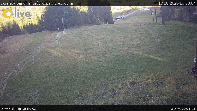 Ski snowpark Harusův kopec - Sjezdovka - 13.10.2025 v 16:30 Ski snowpark Harusův kopec - Sjezdovka - 13.10.2025 v 16:30