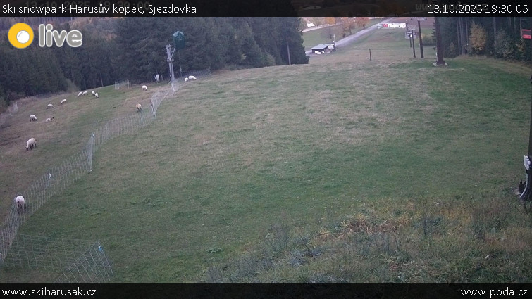 Ski snowpark Harusův kopec - Sjezdovka - 13.10.2025 v 18:30 Ski snowpark Harusův kopec - Sjezdovka - 13.10.2025 v 18:30