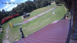 Boarding the ski lift