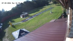 Boarding the ski lift