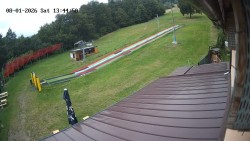 Boarding the ski lift