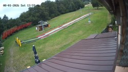 Boarding the ski lift