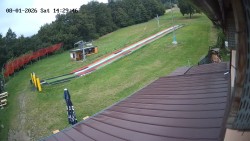 Boarding the ski lift