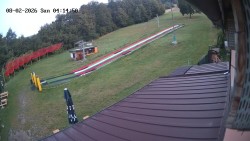 Boarding the ski lift