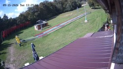 Boarding the ski lift