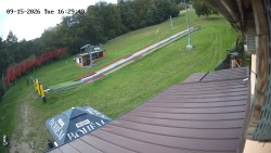 Boarding the ski lift