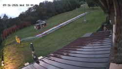 Boarding the ski lift