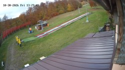 Boarding the ski lift