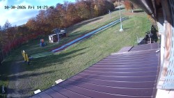 Boarding the ski lift