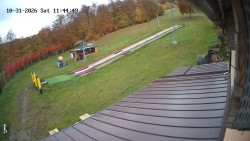 Boarding the ski lift