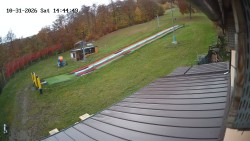 Boarding the ski lift