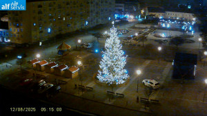 Město Blansko - Náměstí Republiky - 8.12.2025 v 05:15 Město Blansko - Náměstí Republiky - 8.12.2025 v 05:15