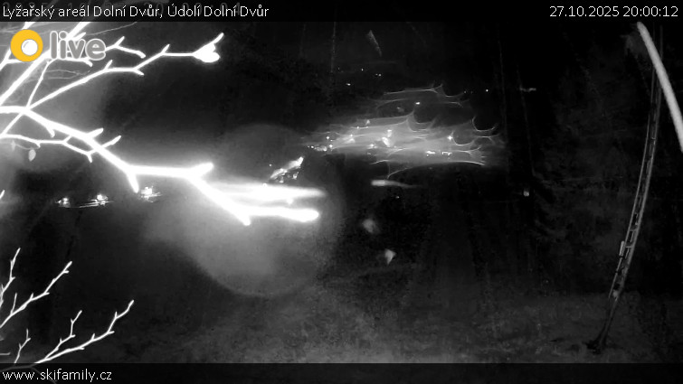 Lyžařský areál Dolní Dvůr - Údolí Dolní Dvůr - 27.10.2025 v 20:00 Lyžařský areál Dolní Dvůr - Údolí Dolní Dvůr - 27.10.2025 v 20:00
